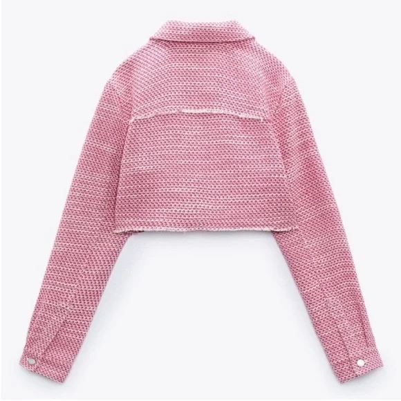 Blogger’s Favorite Zara Tweed Weave Textured Crop Jacket. Small. NWT. - Picture 14 of 15